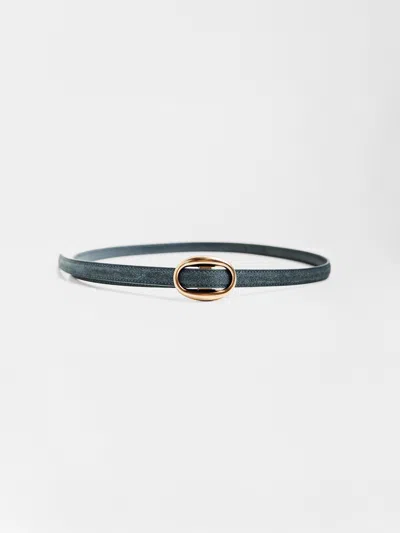 Brochu Walker The Chelsea Suede Belt In Blue