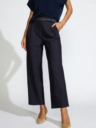 Brochu Walker The Declan Pant In Navy Pinstripe