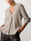Brochu Walker The Elena Blouse In Farrow