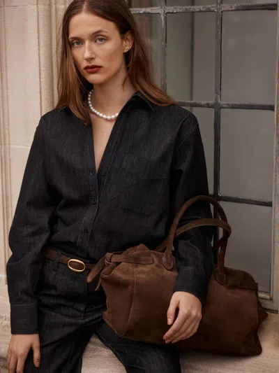 Brochu Walker The Everyday Denim Shirt In Black
