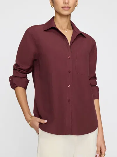 Brochu Walker The Everyday Shirt In Burgundy