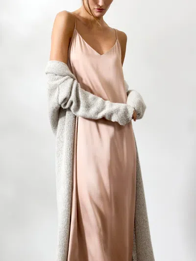 Brochu Walker The Everyday Silk Slip Dress In Dessert Pink