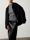 Brochu Walker The Ezra Shirt Jacket In Dark Charcoal Mélange