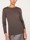 Brochu Walker The Georgie Long Sleeve Tee In Wren