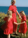 Brochu Walker The Girls Havana Mini Dress In Carmine Red