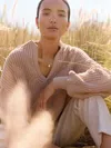 Brochu Walker The Grayson Cable Pullover In Brown