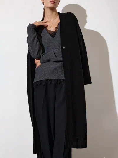 Brochu Walker The Haim Duster Cardigan In Black Onyx