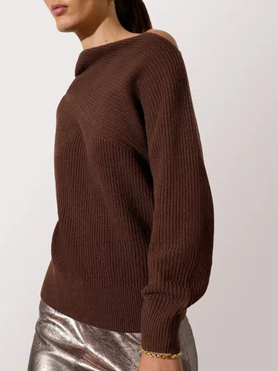 Brochu Walker The Hart Off Shoulder In Brown