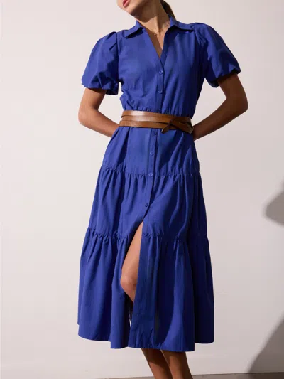 Brochu Walker The Havana Dress In Cobalt