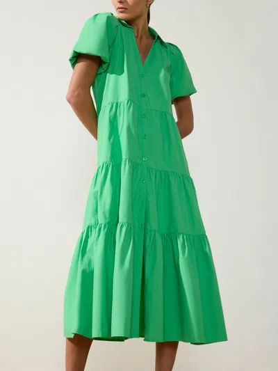 Brochu Walker The Havana Dress In Derby Green