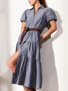 Brochu Walker The Havana Dress In Washed Slate