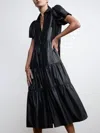 Brochu Walker The Havana Vegan Leather Dress In Black Onyx