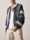 Brochu Walker The Illia Handknit Cardigan In Cosmos Combo