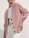 Brochu Walker The Jen Cardigan In Pink