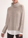 Brochu Walker The Jolie Fringe Layered Looker In Light Chia Melange With White Underlayer