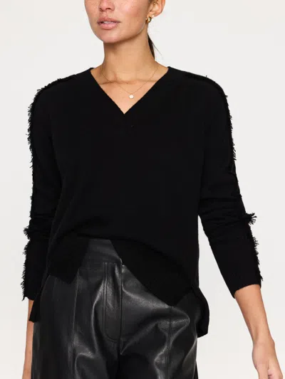 Brochu Walker The Jolie Fringe Vee In Black Onyx