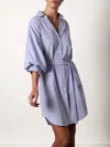 Brochu Walker The Kate Belted Dress In Blue Stripe