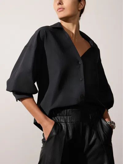 Brochu Walker The Kate Shirt In Black Onyx
