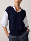 Brochu Walker The Kate Shirt Looker In Navy With Salt White