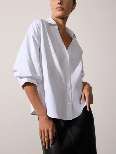 Brochu Walker The Kate Shirt In Salt White