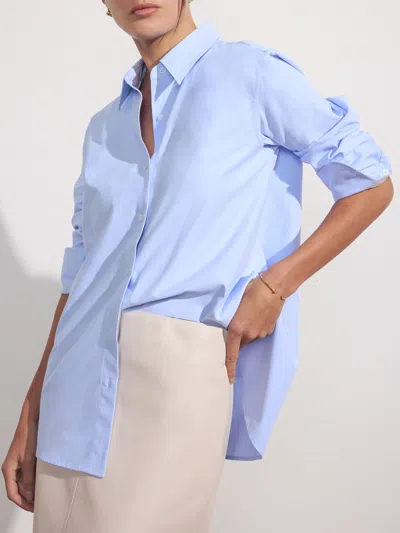 Brochu Walker The Lark Shirt In Oxford Blue