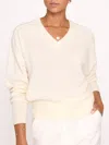Brochu Walker The Leia Vee Sweater In Almond