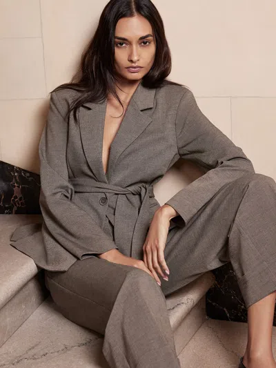 Brochu Walker The Lincoln Blazer In Gravel Mélange