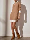 BROCHU WALKER THE LOOKER LAYERED V-NECK DRESS