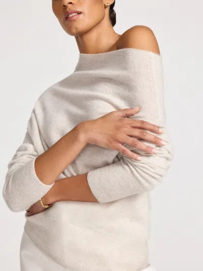 Brochu Walker The Lori Cashmere Off Shoulder In White