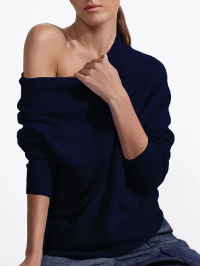 Brochu Walker The Lori Off Shoulder In Baltic Navy