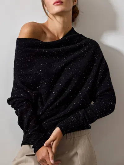 Brochu Walker The Lori Off Shoulder In Black Multi