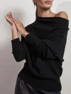 Brochu Walker The Lori Off Shoulder In Black Onyx