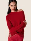 Brochu Walker The Lori Off Shoulder In Crimson