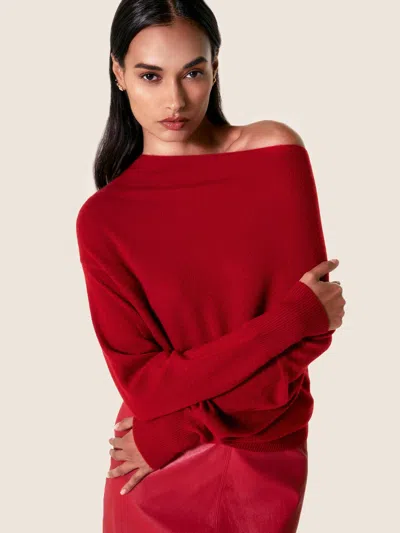 Brochu Walker The Lori Off Shoulder In Crimson