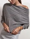 Brochu Walker The Lori Off Shoulder In Otter Melange