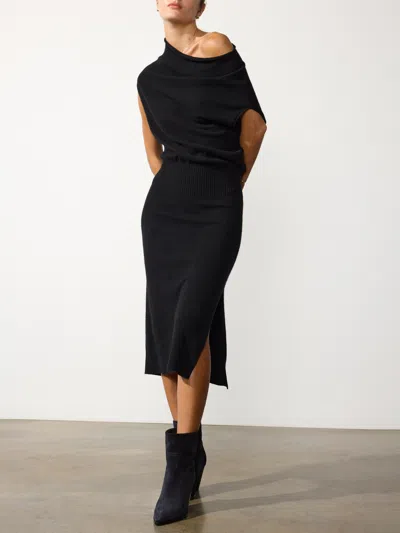 Brochu Walker The Lori Sleeveless Dress In Black Onyx
