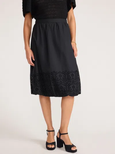 Brochu Walker The Loti Eyelet Bubble Skirt In Black