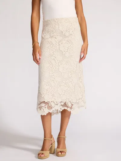 Brochu Walker The Mara Lace Skirt In Neutral