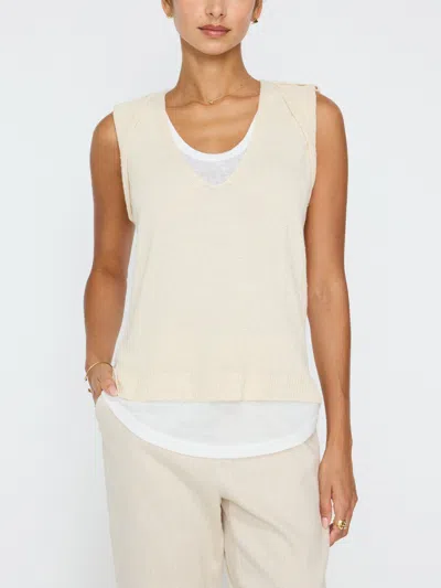Brochu Walker The Morrow Layered Looker In Ecru With Bright White