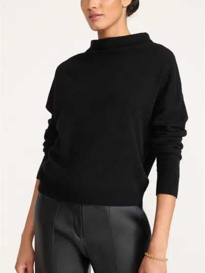 Brochu Walker The Morten Funnel Neck Cashmere Pullover In Black