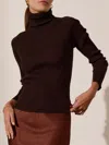 Brochu Walker The Noel Ribbed Turtleneck In Truffle