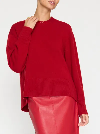 Brochu Walker Onda Sweater In Crimson