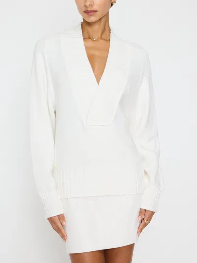 Brochu Walker The Orla Pullover In Salt White