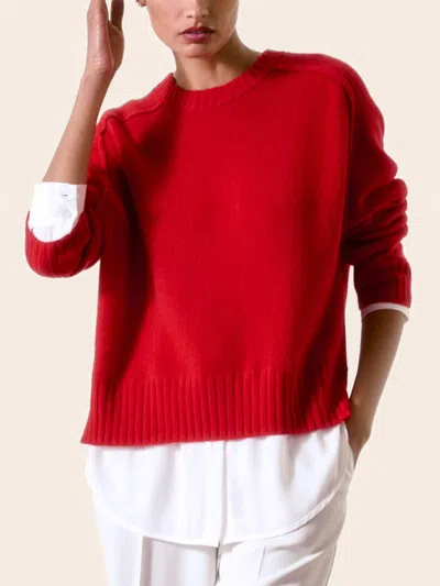 Brochu Walker The Parson Crew Looker In Aura Red With White