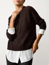 Brochu Walker The Parson Crew Looker In Carob Mélange