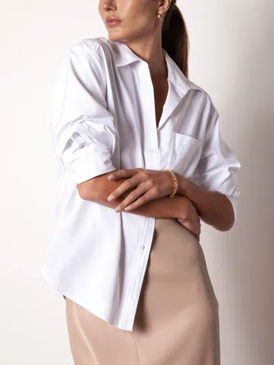 Brochu Walker The Pia Shirt In Salt White