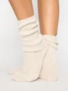 Brochu Walker The Ribbed Cashmere Socks In Bisque Mélange