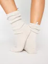 Brochu Walker The Ribbed Cashmere Socks In Mist Melange