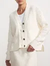Brochu Walker The Sia Cardigan In Salt White