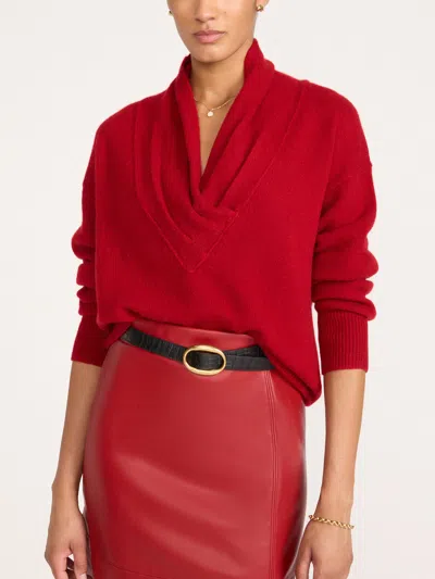 Brochu Walker The Tobi Wrap Cashmere Sweater In Brown